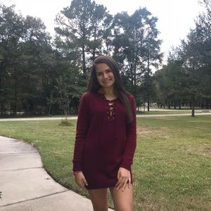 Cute Marron sweater dress!!